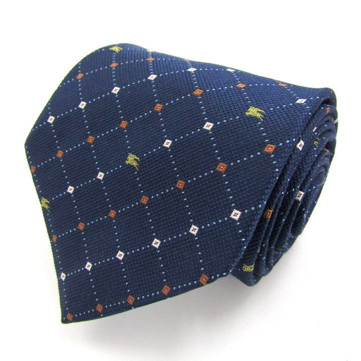 バーバリーロンドン ブランド ネクタイ チェック柄 シルク 日本製 PO