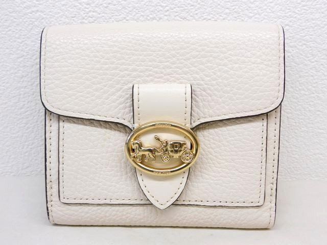 美品 COACH コーチ 6654 ジョージー スモール ウォレット □ レザー