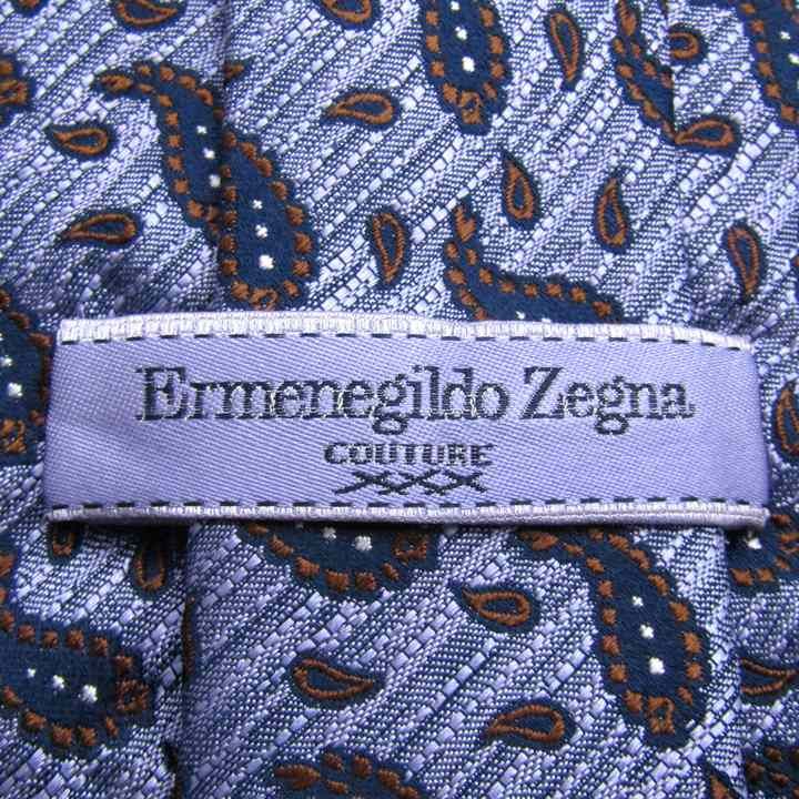 エルメネジルドゼニア ブランド ネクタイ ペイズリー クチュール