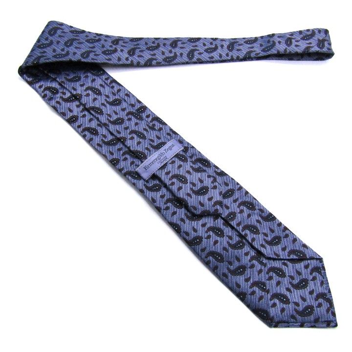 エルメネジルドゼニア ブランド ネクタイ ペイズリー クチュール