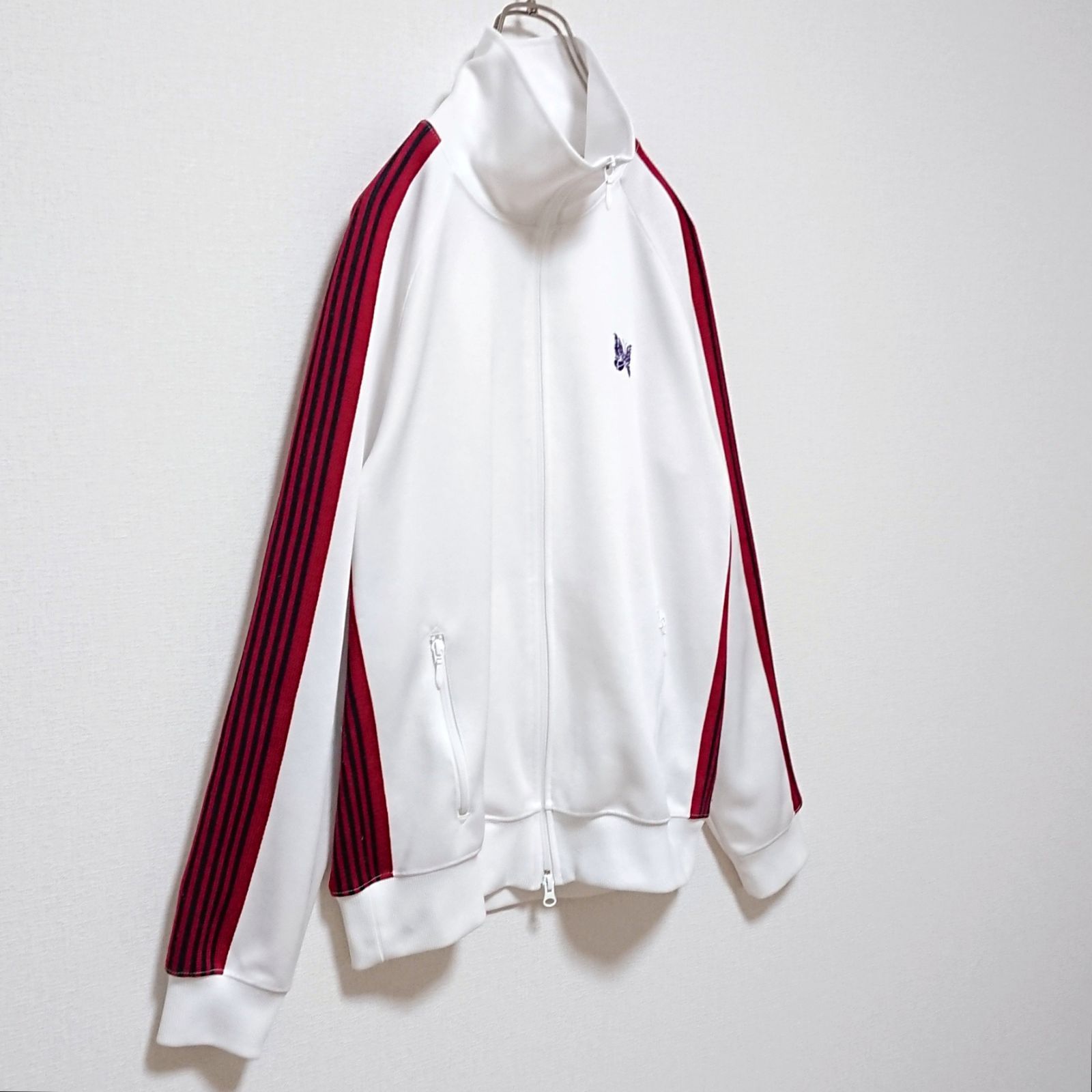 希少 ニードルス バタフライ 刺繍 ロゴ ライン トラック ジャケット