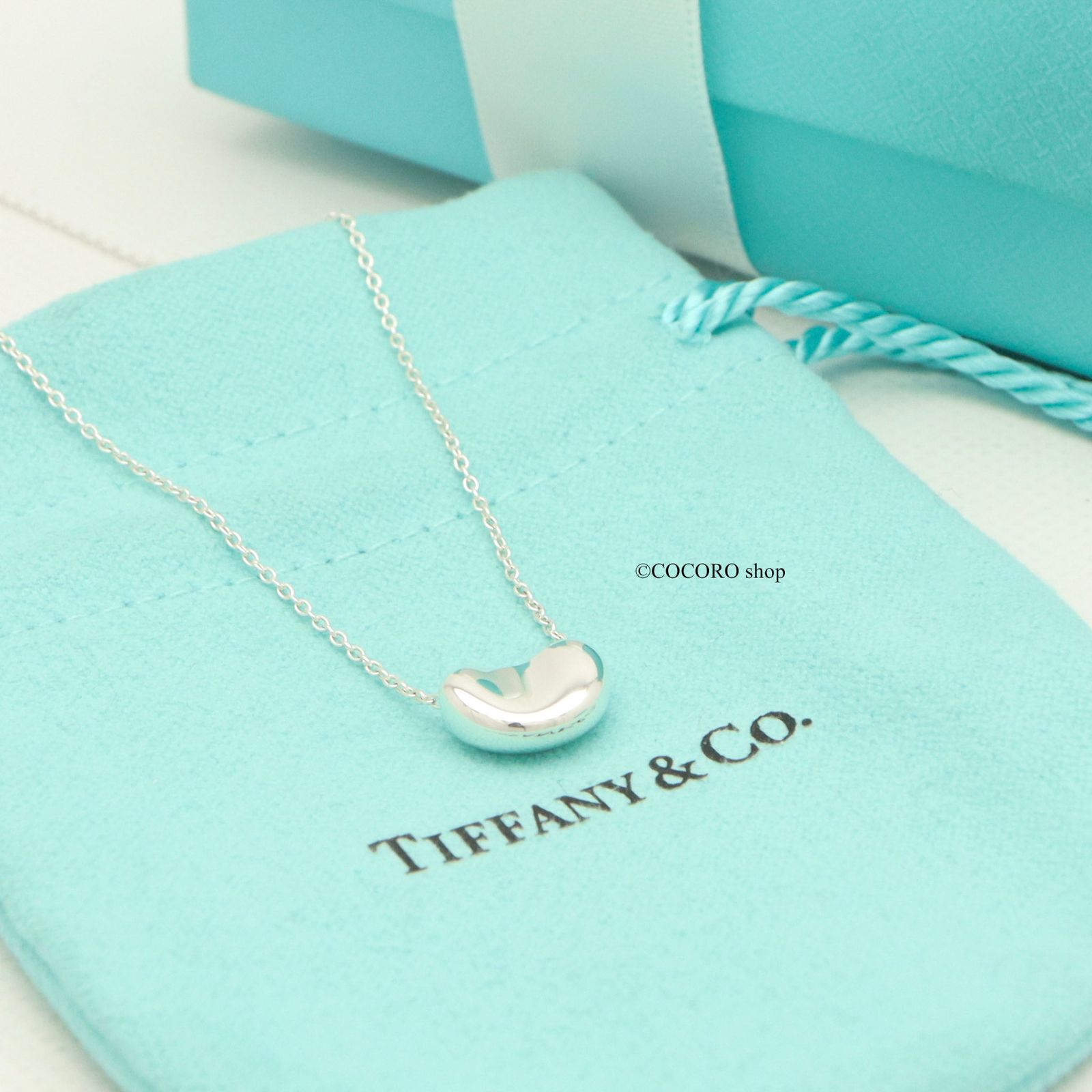 極美品✨ ティファニー ネックレス ビーン AG925 美品】ティファニー TIFFANY&Co. スモール ビーン エルサペレッティ