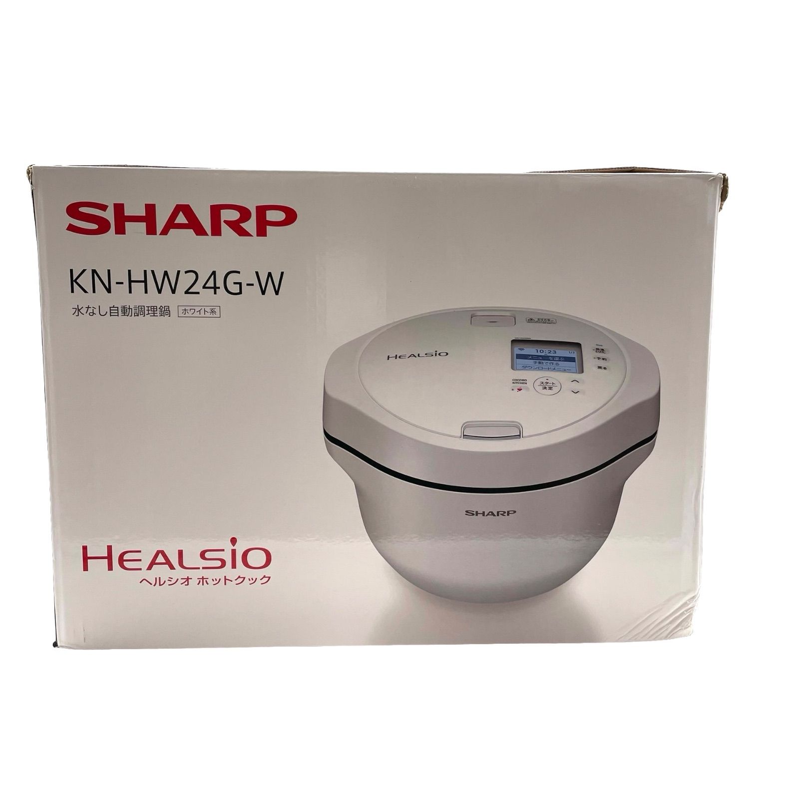 SHARP シャープ 水なし自動調理鍋 ヘルシオ ホットクック KN-HW24G-W