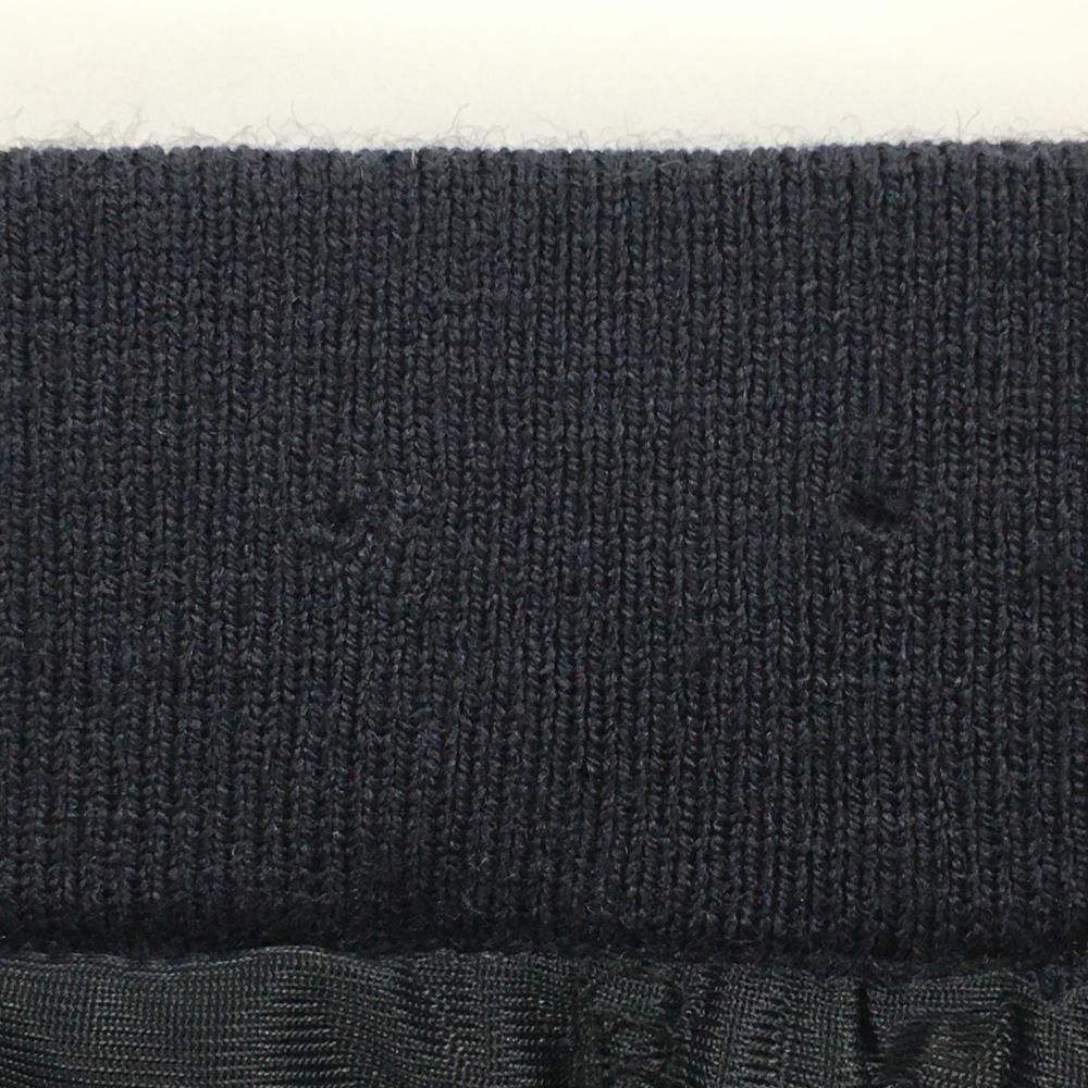 美品】レザレクション ニットスカート ダークネイビー×白 総柄