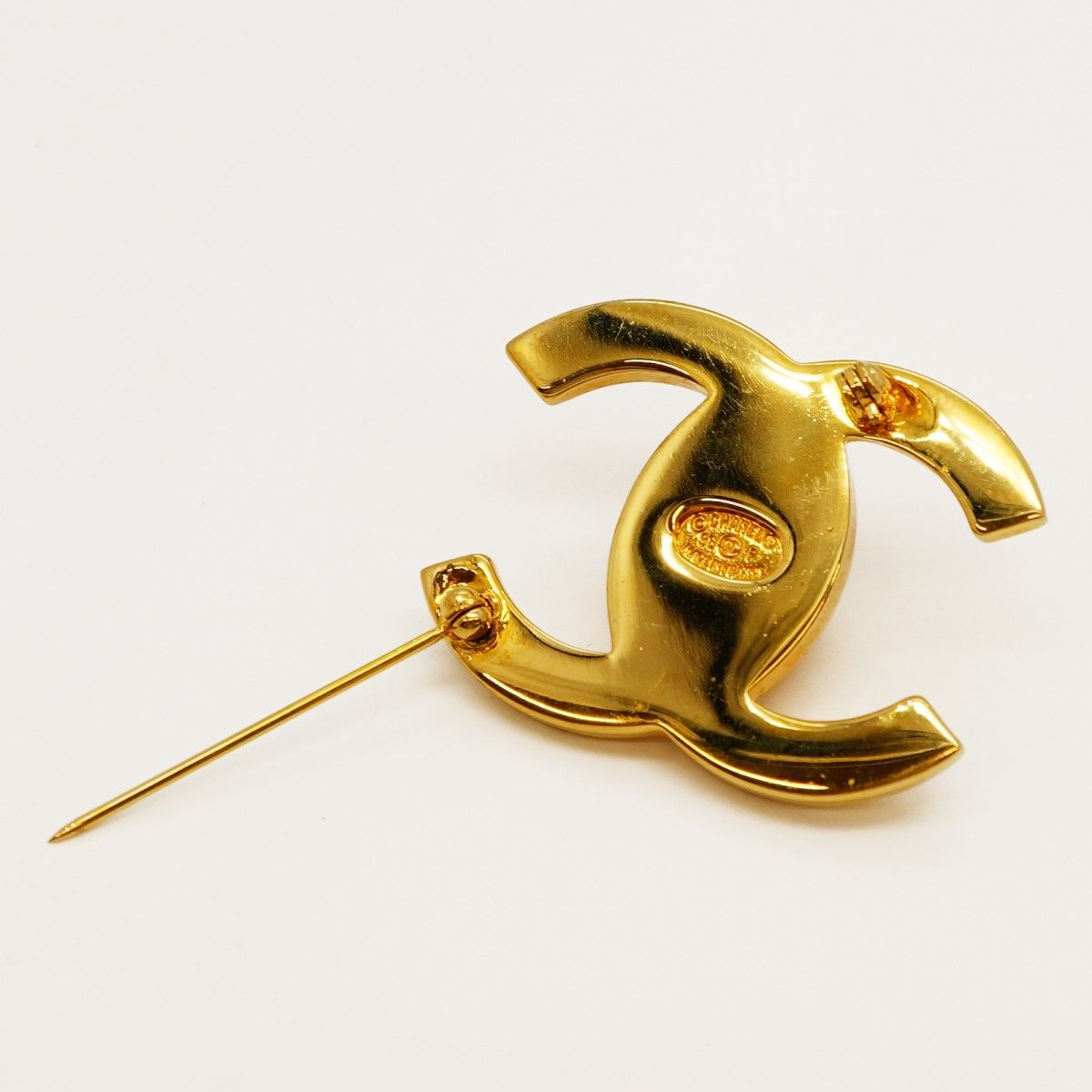 6jab0473-k】シャネル ブローチ ヴィンテージ ココマーク ターンロック