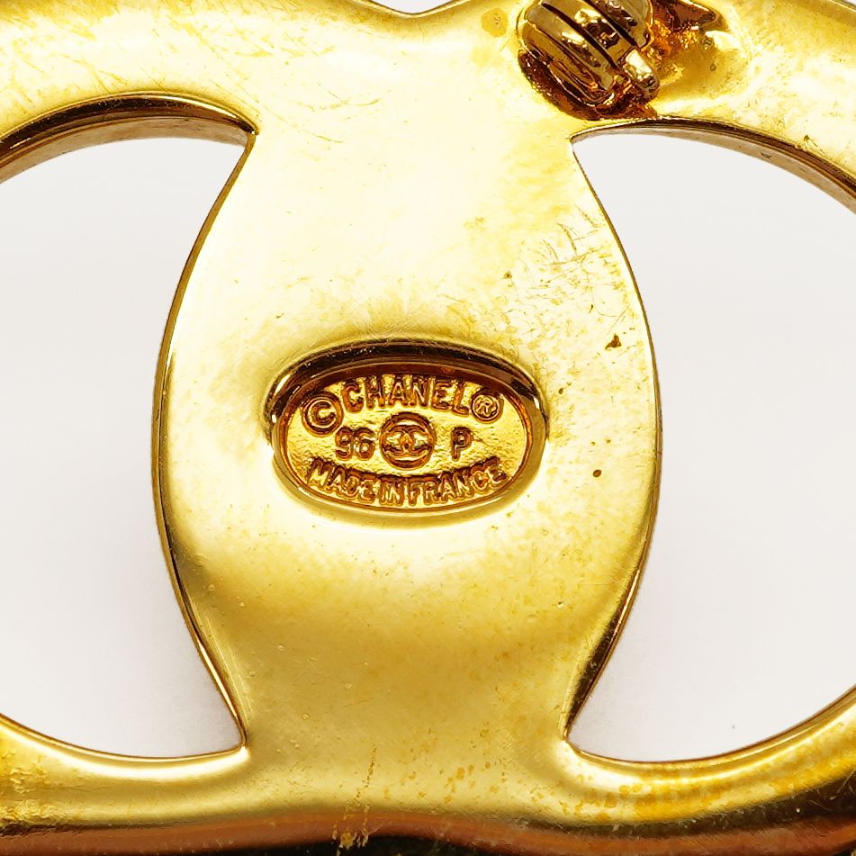 6jab0473-k】シャネル ブローチ ヴィンテージ ココマーク ターンロック