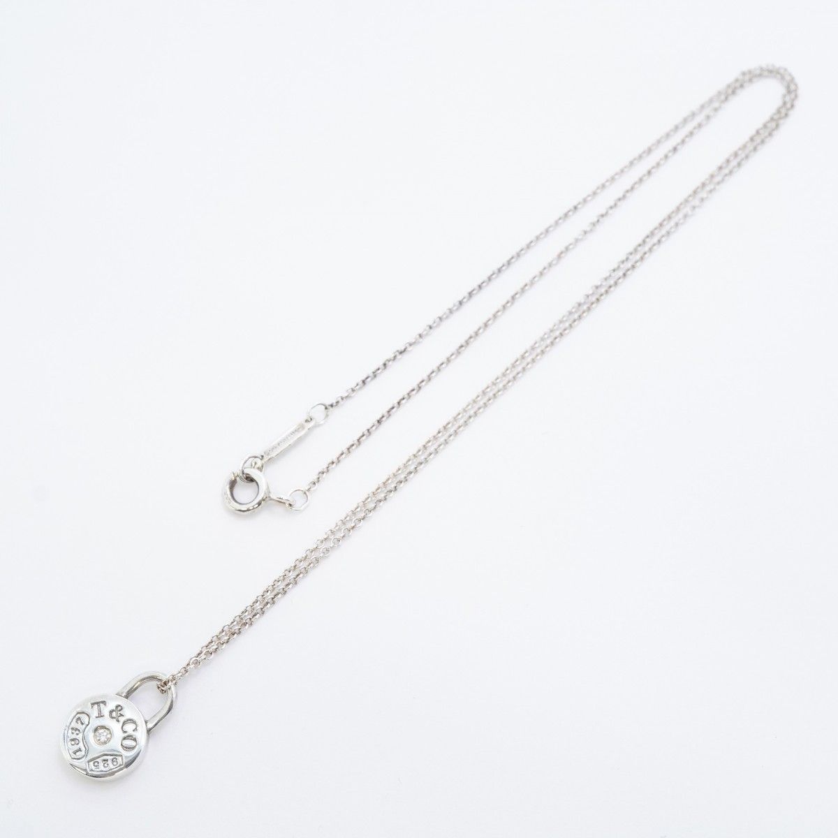 6jab0483-k】ティファニー ネックレス ラウンドロック/1837 1PD