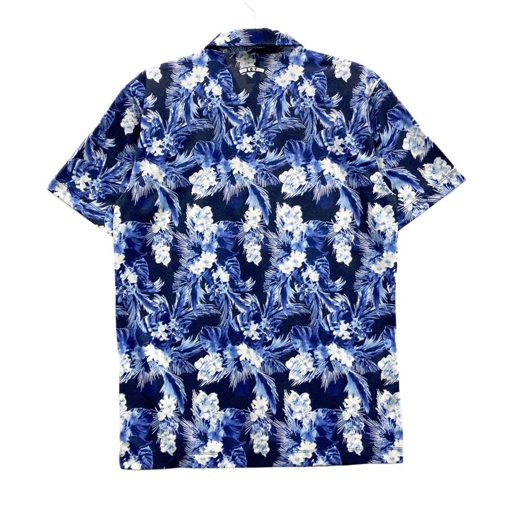 サイズ：1 ZOY ゾーイ 半袖ポロシャツ 花柄 ネイビー系 [240101604490