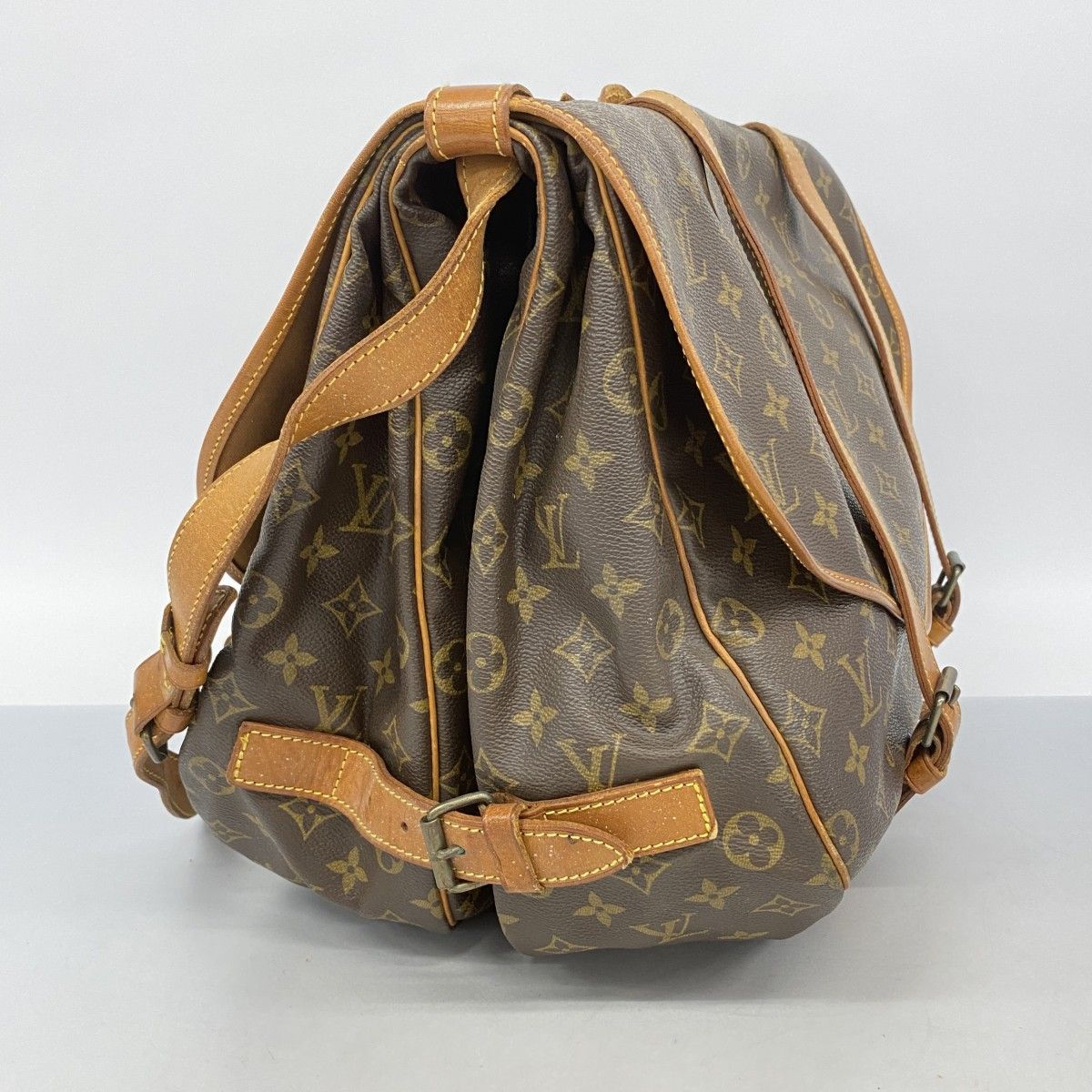 6ae6166】ルイヴィトン ショルダーバッグ モノグラム ソミュール43