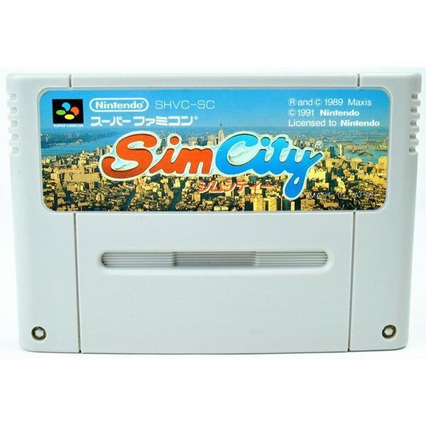 SFC】シムシティー（ソフトのみ） スーパーファミコン - メルカリ
