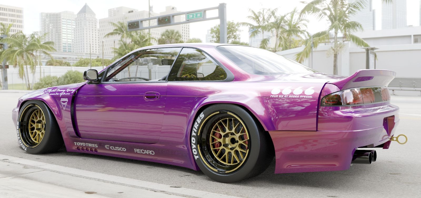 M's】 日産 S14 シルビア 後期用 Rocket Bunny V3 ダックテール