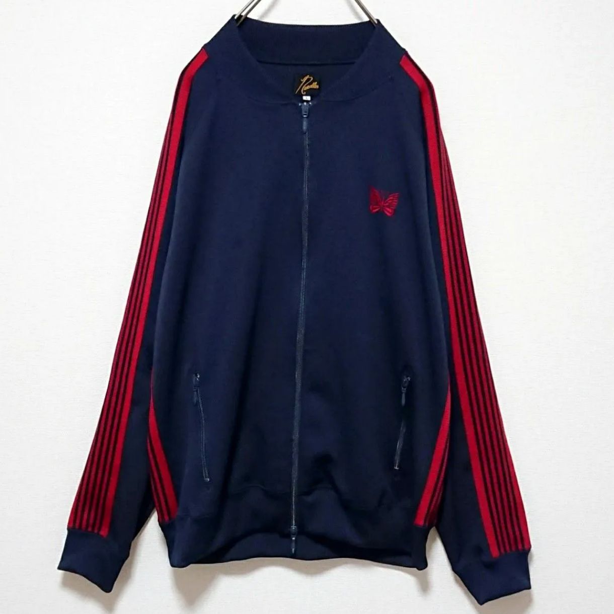 希少 ニードルス バタフライ 刺繍 ロゴ ライン トラック ジャケット