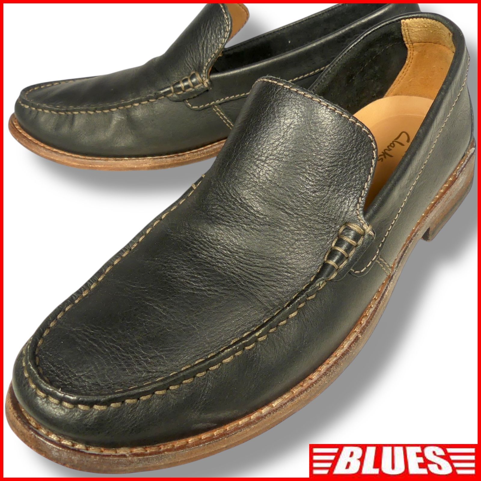 Clarks クラークス ローファー 26.5 本革 黒 ビジネスシューズ レザー