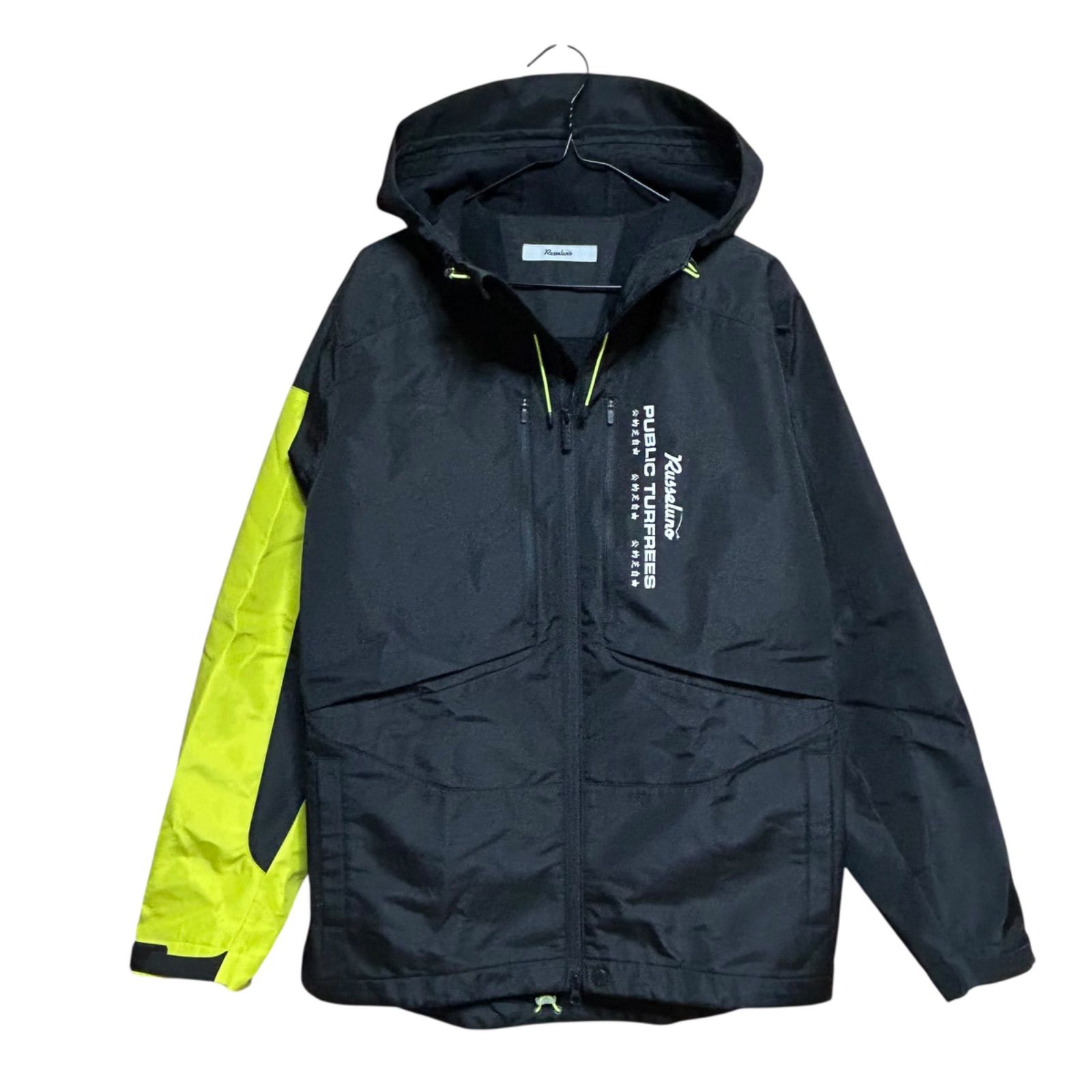 美品 ラッセルノ ゴルフ ウェア 撥水ボンディング フーディ ルチャ 黒