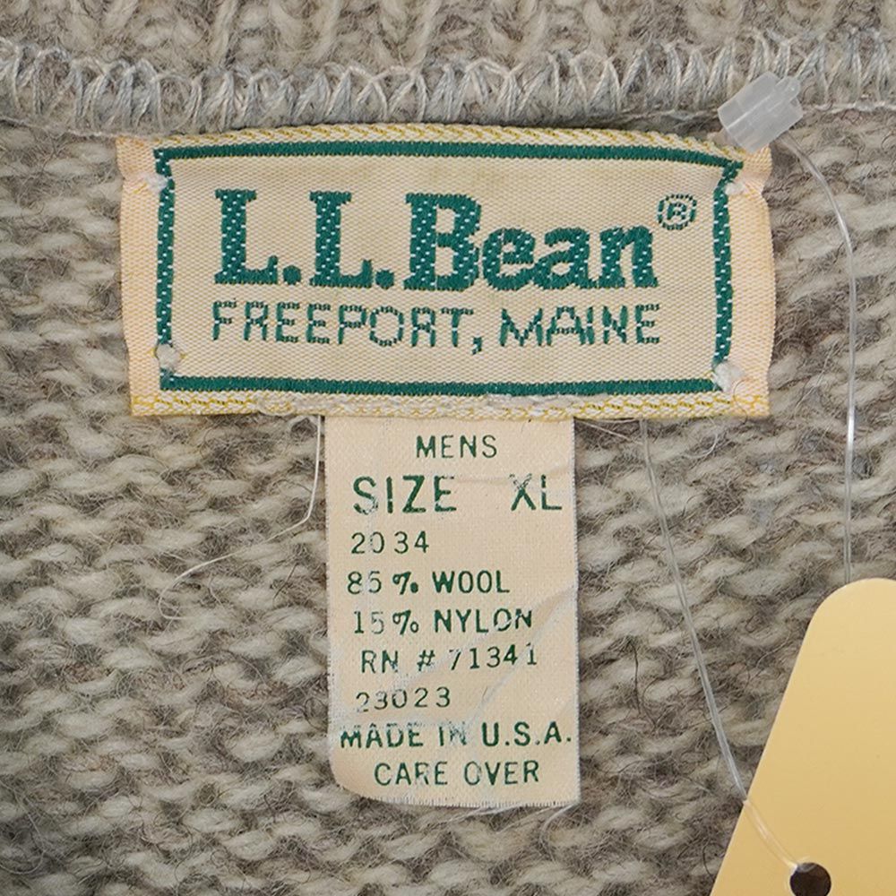 エルエルビーン L.L.Bean 80s 80年代 ワイドボーダー柄 ウールニット 