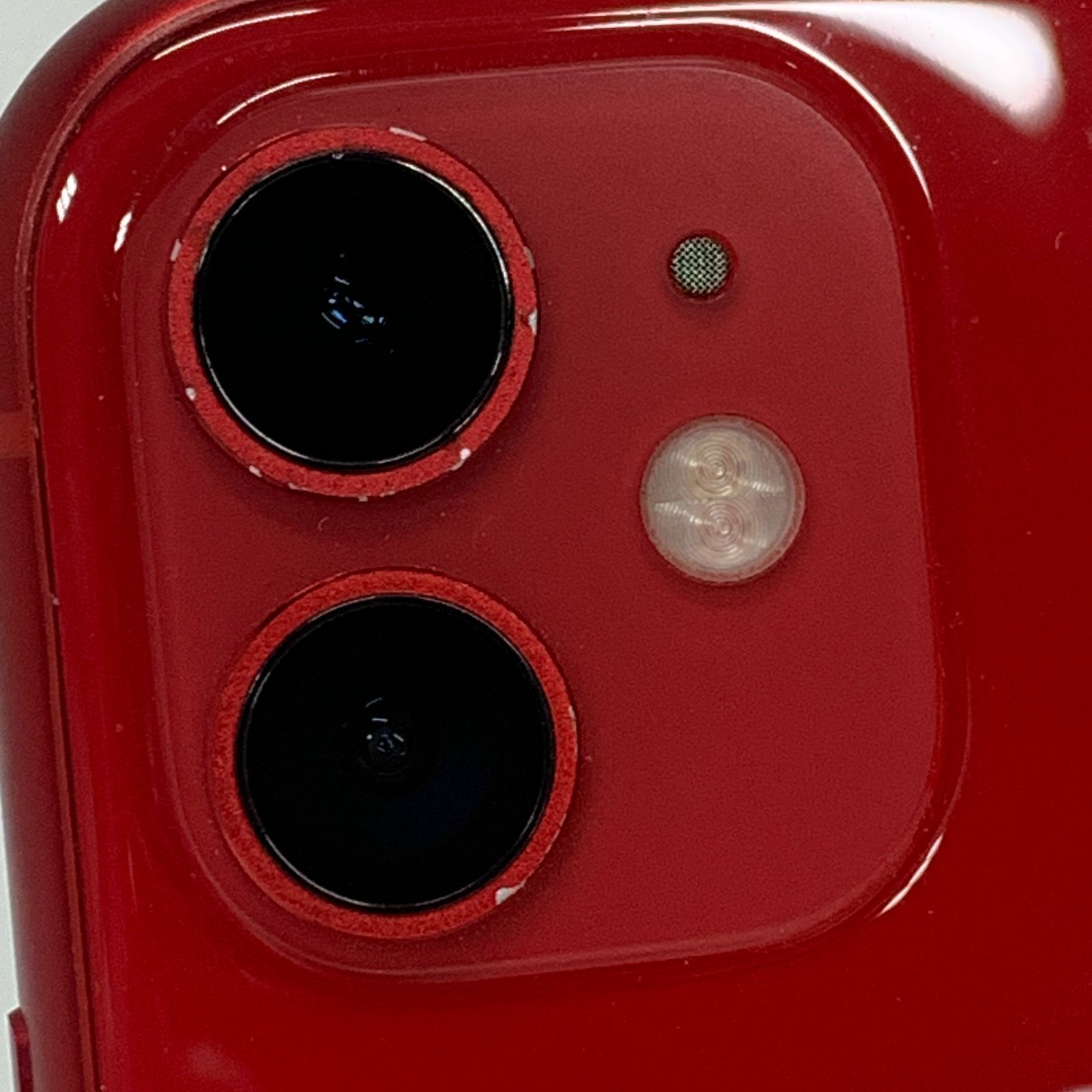 iPhone 11 128GB レッド A2221 au SIMロック解除済み 72% No.F391