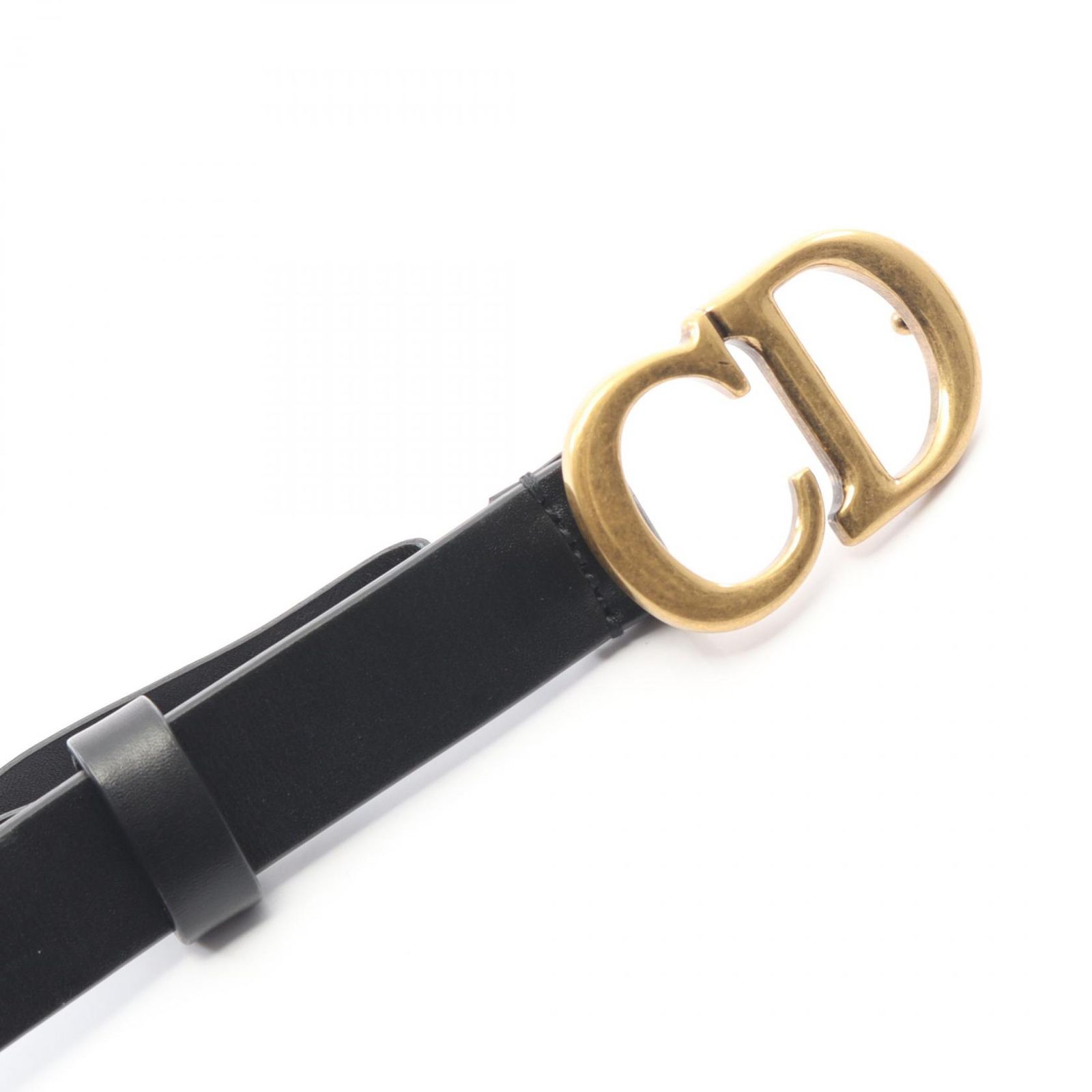 ディオール Dior ベルト SADDLE サドル レザー ベルト レディース Used