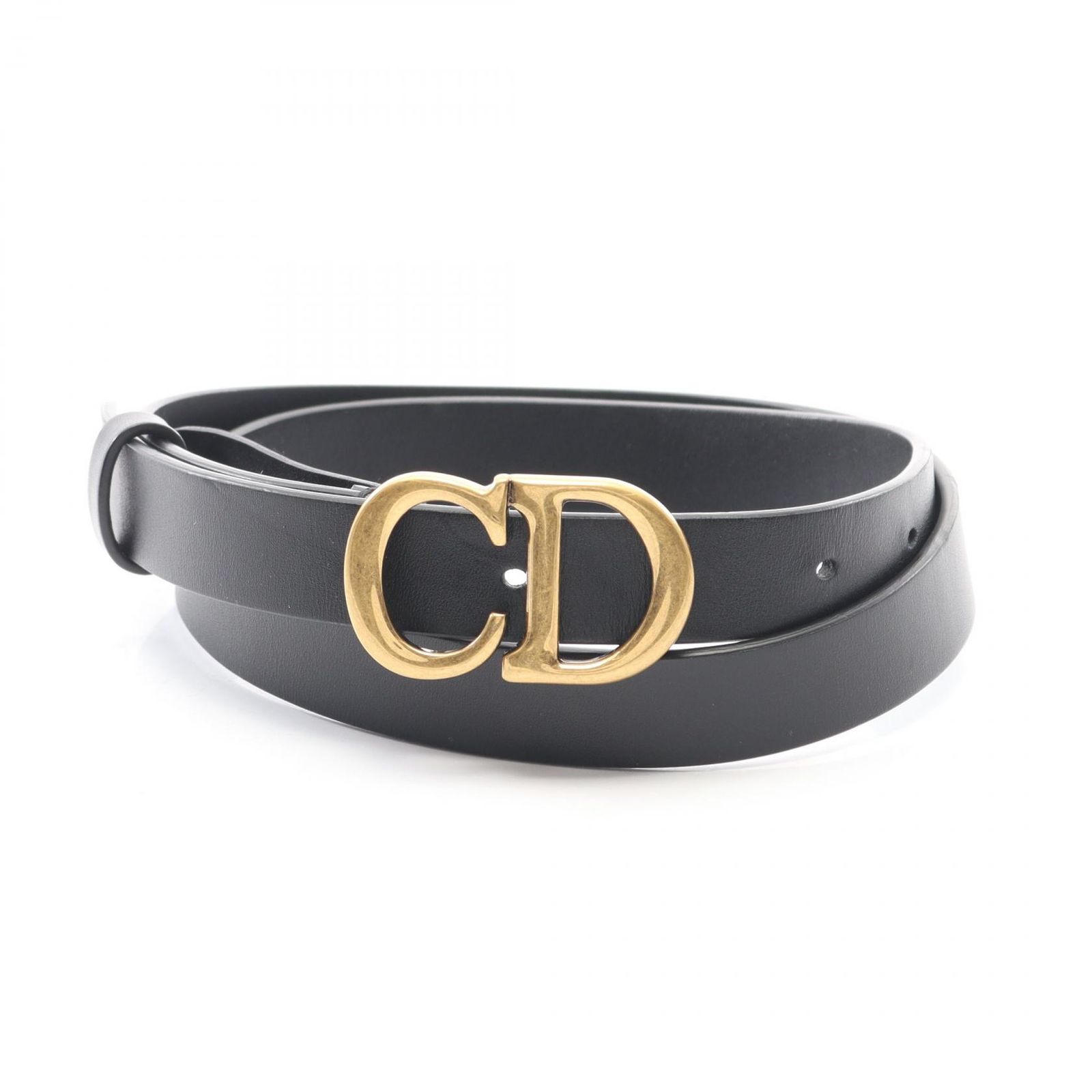 ディオール Dior ベルト SADDLE サドル レザー ベルト レディース Used