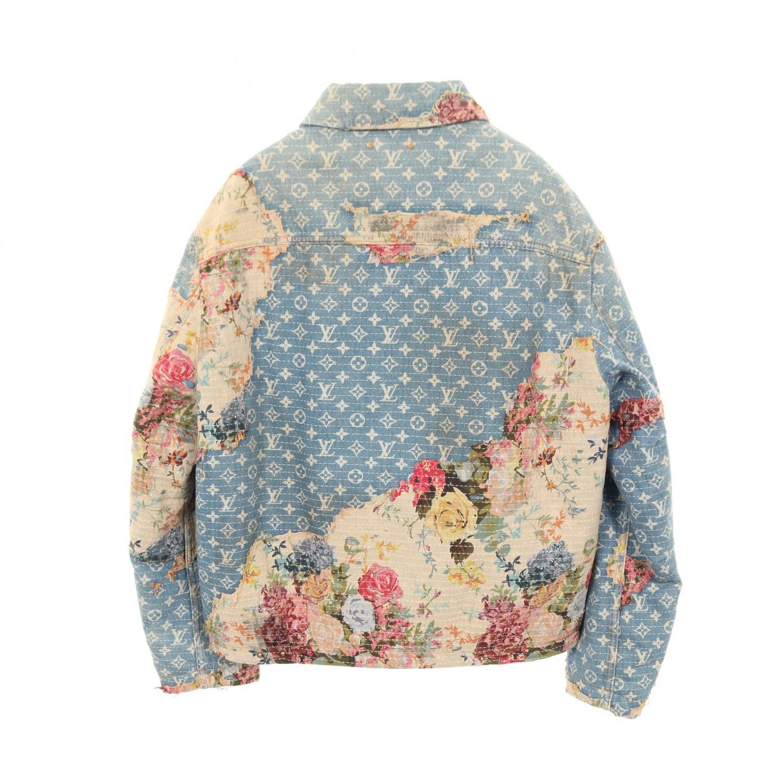 ルイ・ヴィトン LOUIS VUITTON デニムジャケット モノグラム フラワー