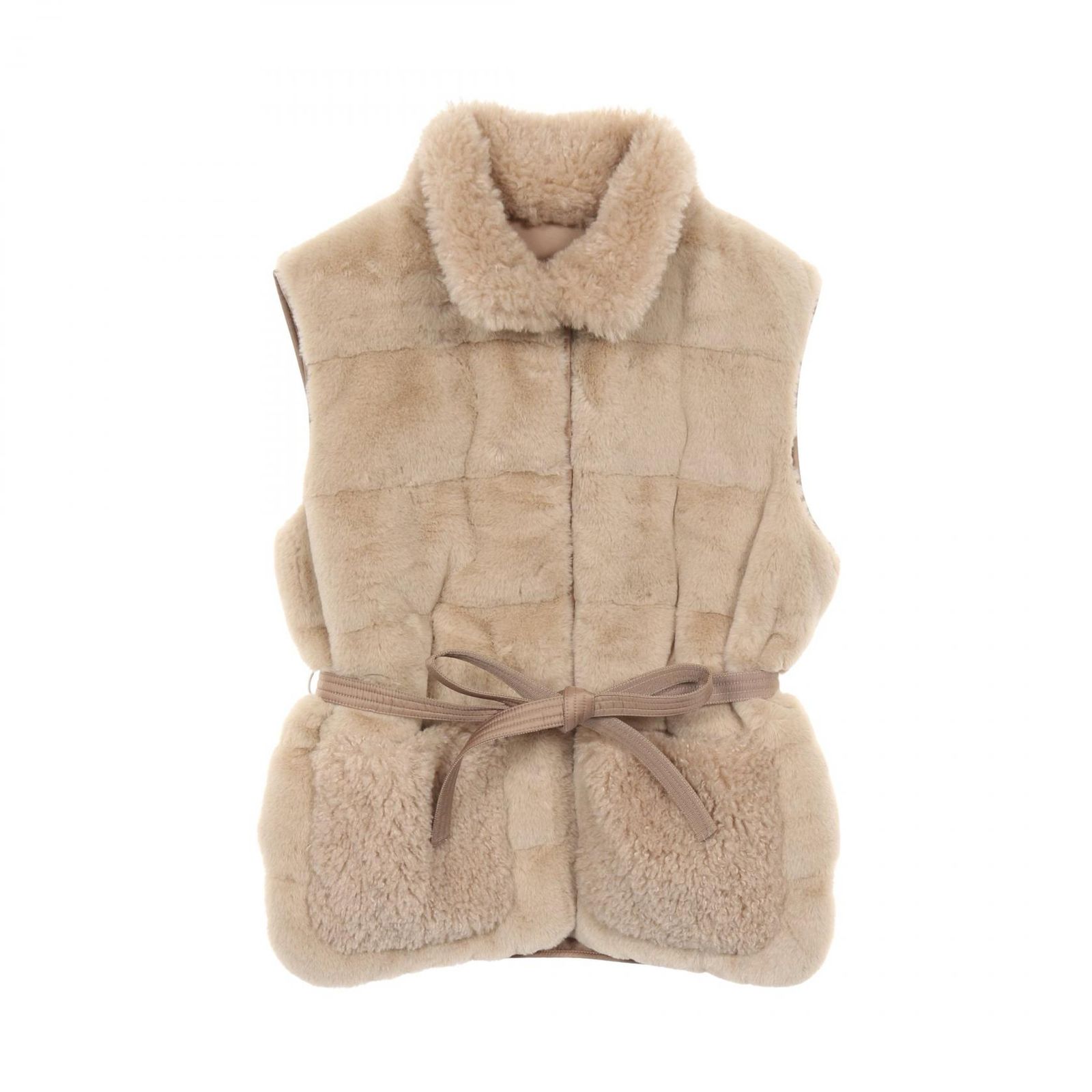 モンクレール MONCLER ダウンベスト JOUI フェイクファーテディ