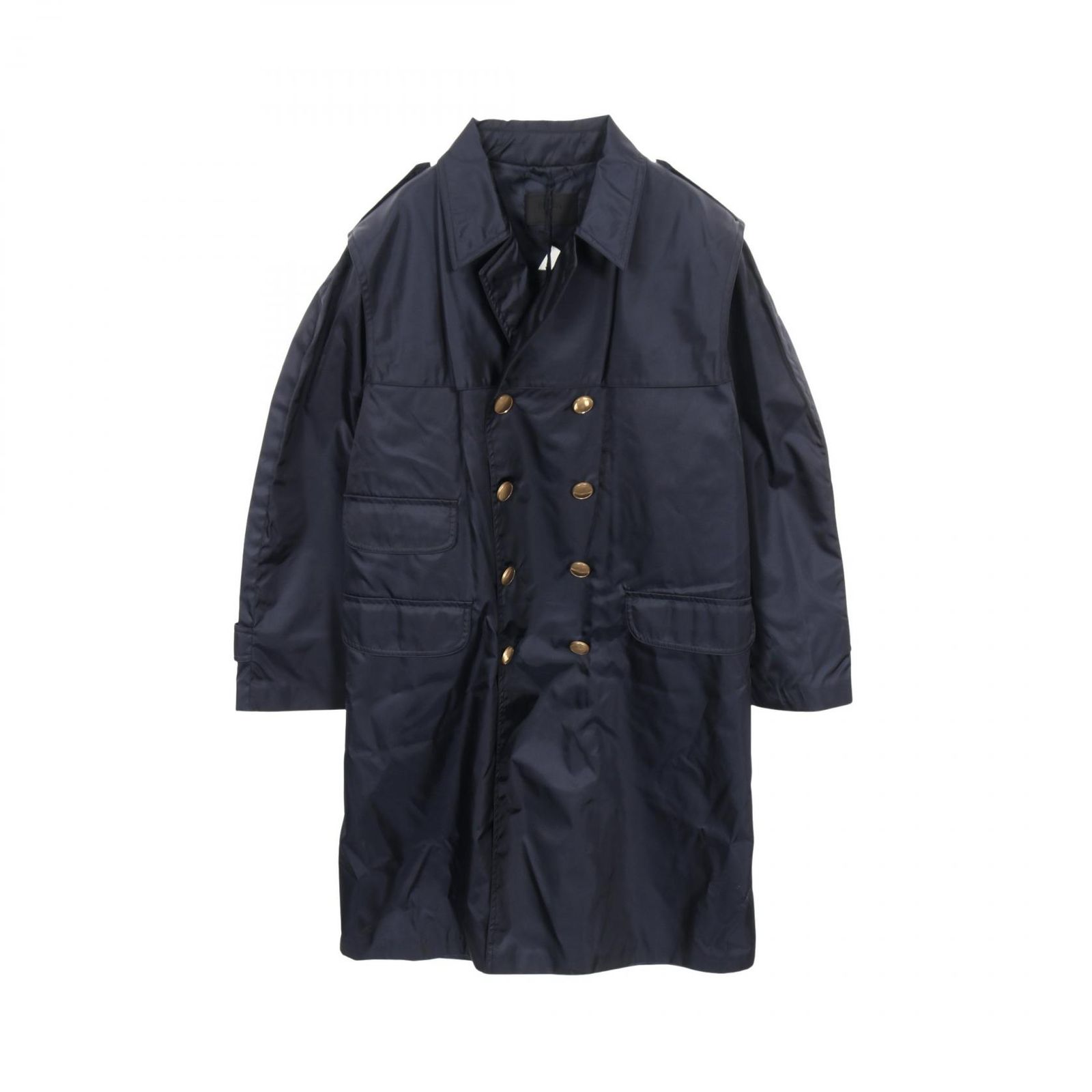 プラダ PRADA トレンチコート Re-Nylon SGC671 ネイビー ナイロン Re