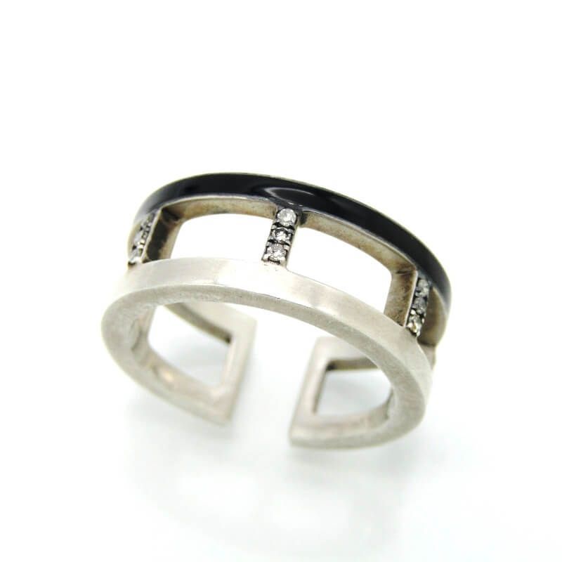 Adlin Hue アドリンヒュー リング 63 An Cuff Ring レディース パヴェ