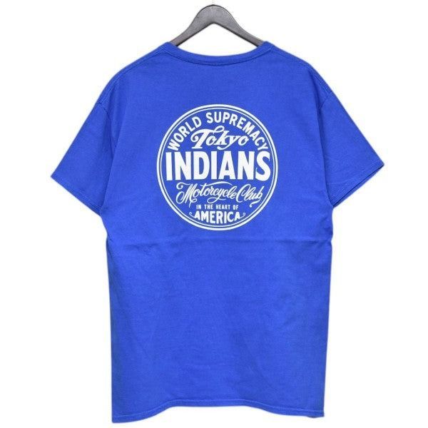 TOKYO INDIANS MC 東京インディアンズ サークルロゴプリントTシャツ