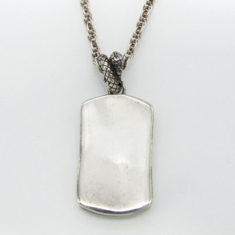 GARNI ガルニ ネックレス プレート ドッグタグ スネーク SV925 トップ