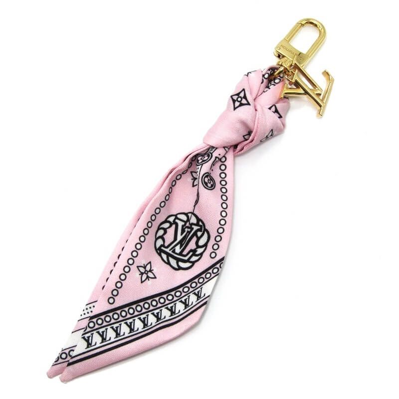 LOUIS VUITTON モノグラム バンダナ 美品 LOUIS VUITTON ルイヴィトン キーホルダー M02614 LVバンダナ