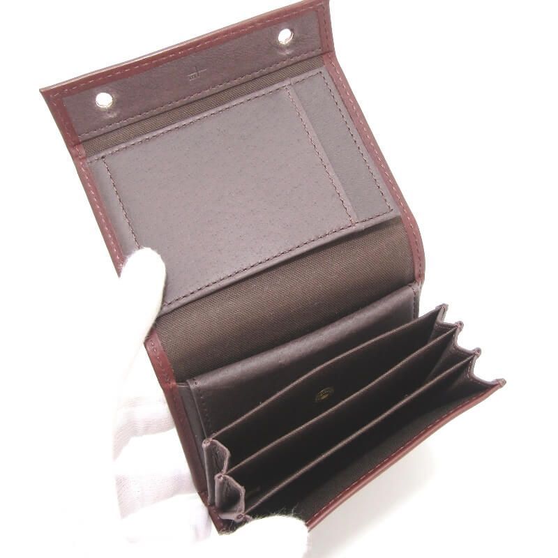 美品 m+ エムピウ ミニ財布 millefoglie II P25 ミッレフォッリエ2 一