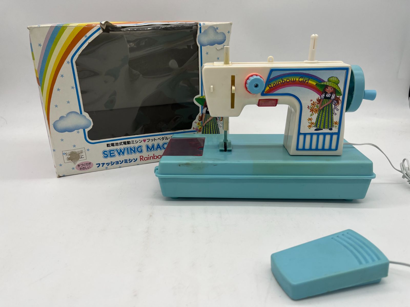 ジャンク品 ファッションミシン Rainbow Girl MK-508 乾電池式電動