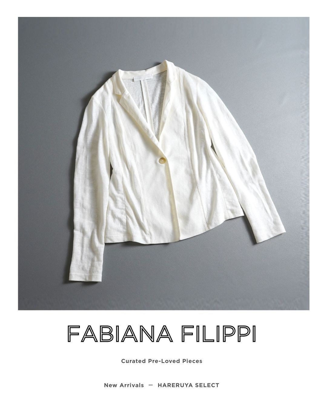ファビアナフィリッピ モニーレ リネン テーラードジャケット 142t*美品 FABIANA FILIPPI ファビアナフィリッピ リネン混 モニーレ