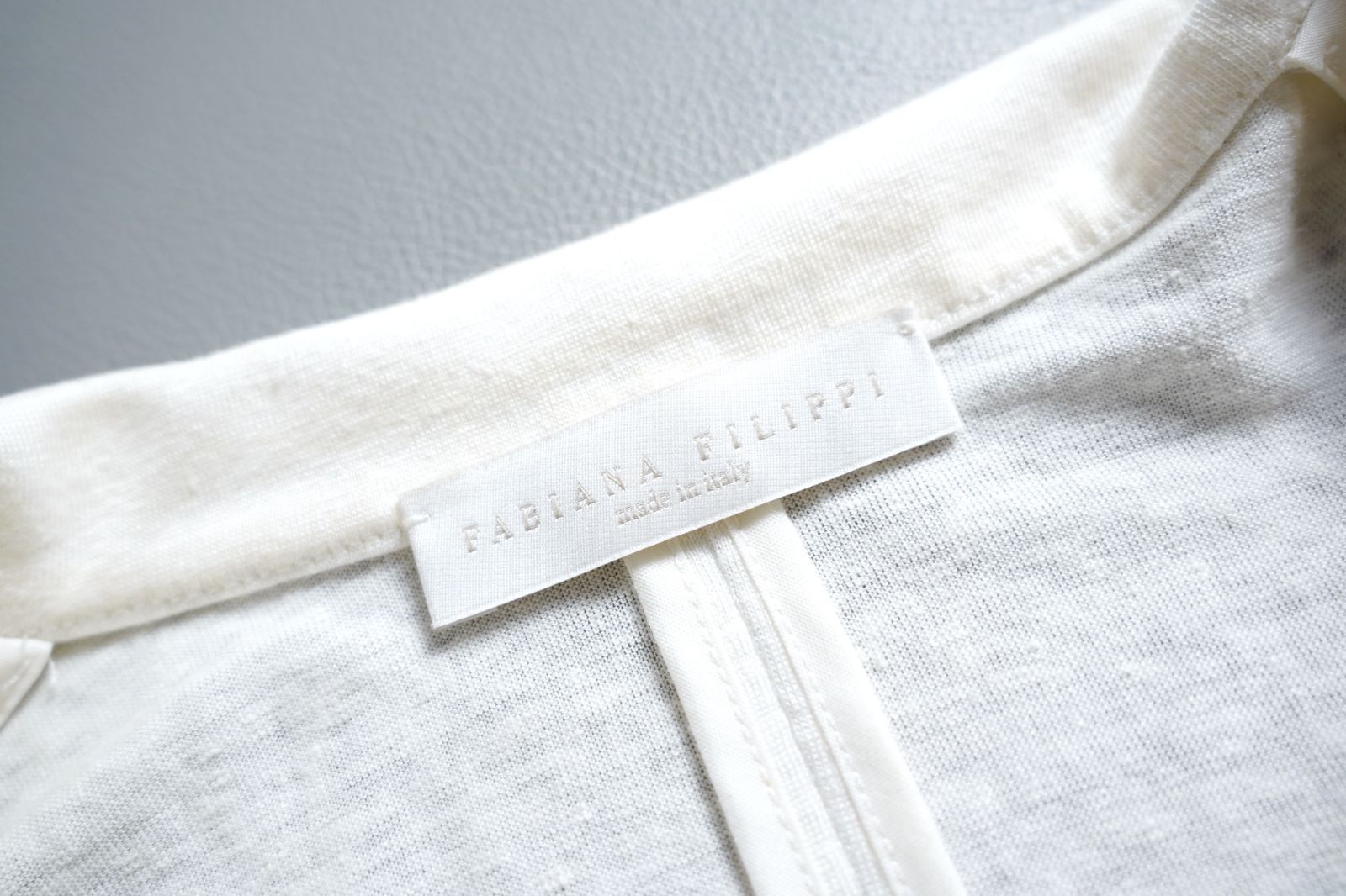 142t*美品 FABIANA FILIPPI ファビアナフィリッピ リネン混 モニーレ