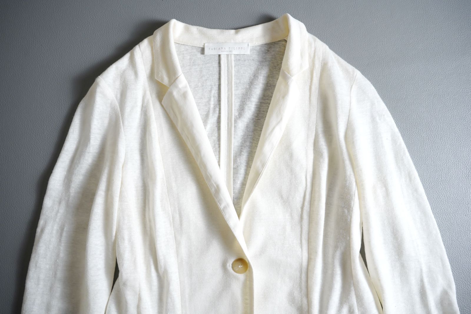 142t*美品 FABIANA FILIPPI ファビアナフィリッピ リネン混 モニーレ