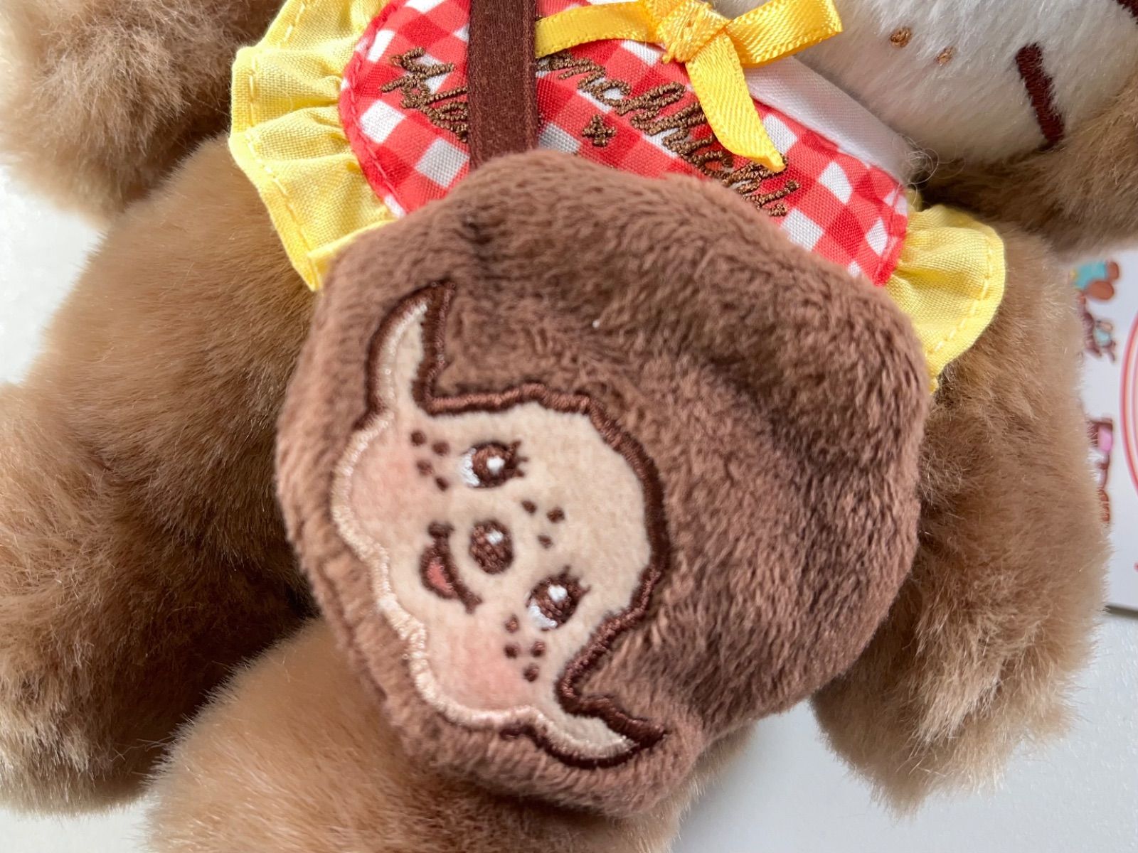 ☆新品 希少 ハローキティ×モンチッチ コラボ ぬいぐるみ S ギンガム