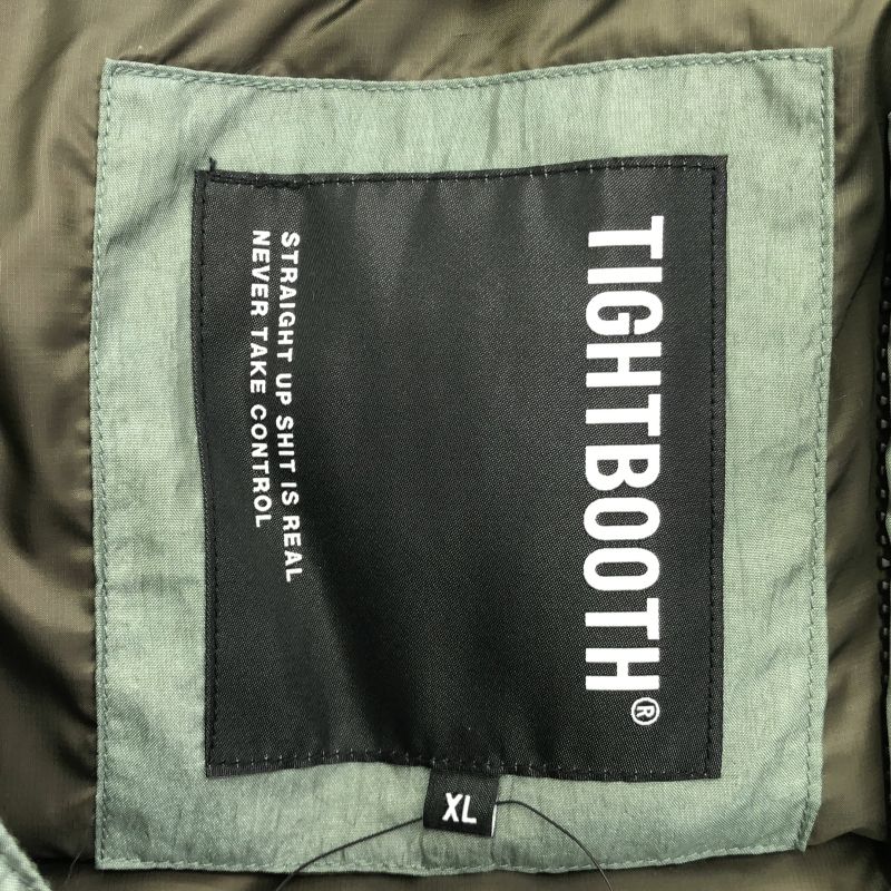 中古】TIGHTBOOTH PA DOWN VEST XL SAGE タイトブース ダウンベスト