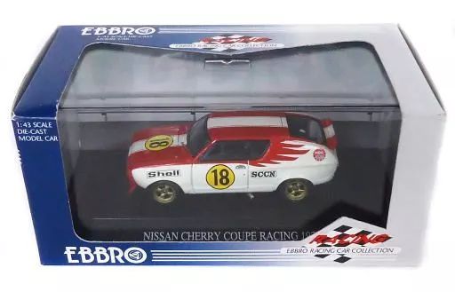中古】ミニカー 1/43 NISSAN CHERRY COUPE TS RACING 1973 Shell #18