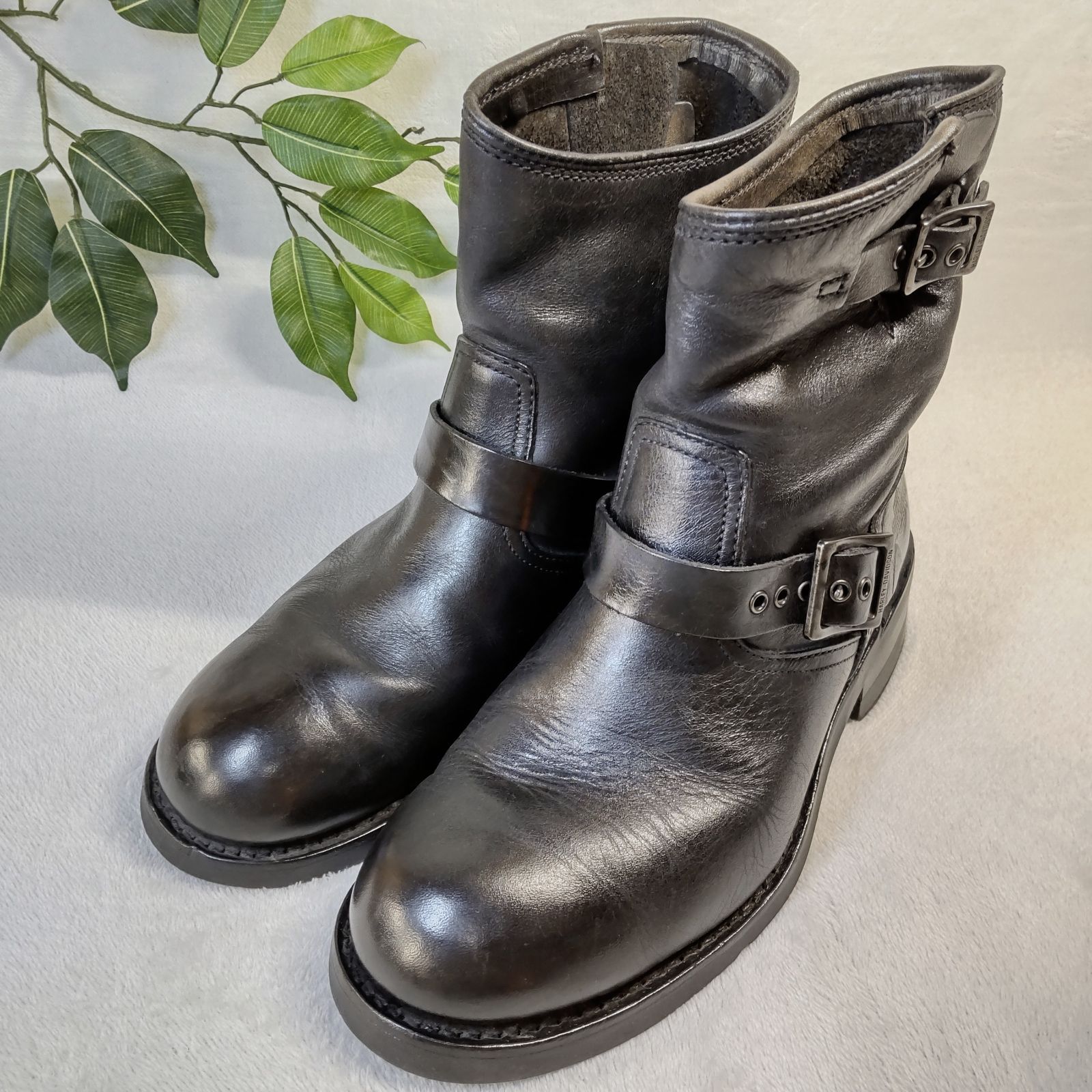 良品】Harley Davidson/ハーレーダビッドソン / エンジニアブーツUSA8 