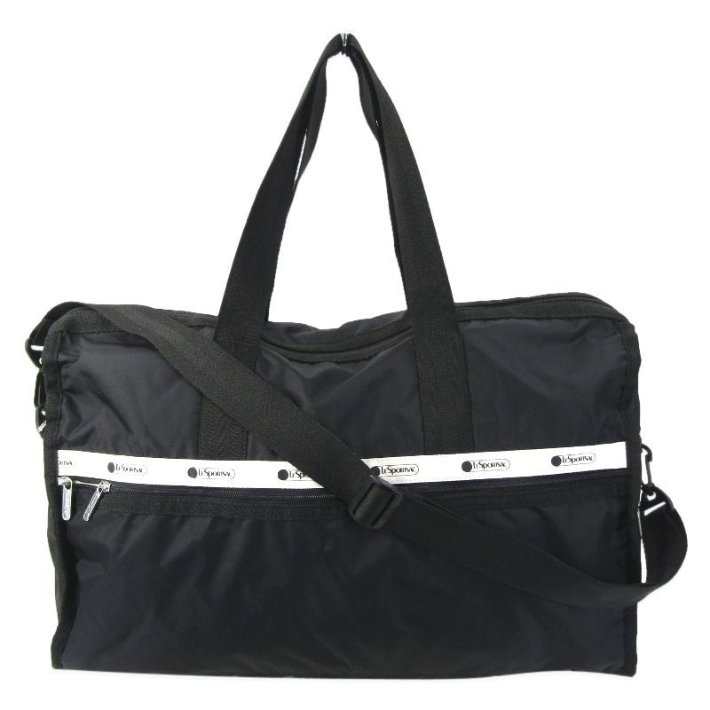 ■すーさん新品未使用LeSportsac ブラックボストン ミディアム 美品 LeSportsac × adam et rope レスポートサック ボストンバッグ