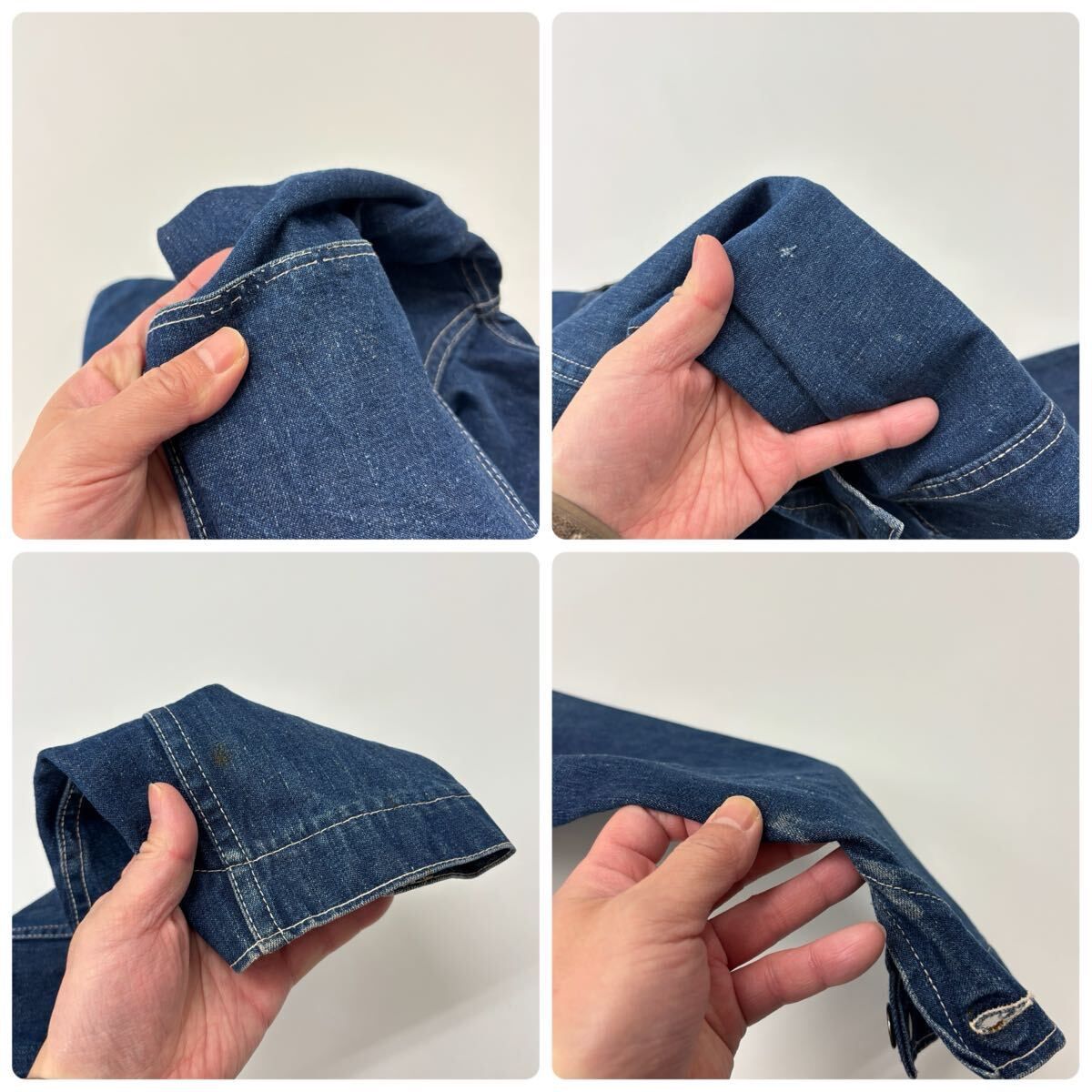 40s 希少 良品 Vintage WWⅡ 2 POCKET DENIM COVERALL 大戦 月桂樹