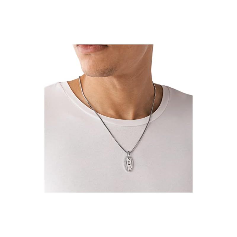 新品】 Diesel メンズ ステンレススチール ペンダントまたはチェーン