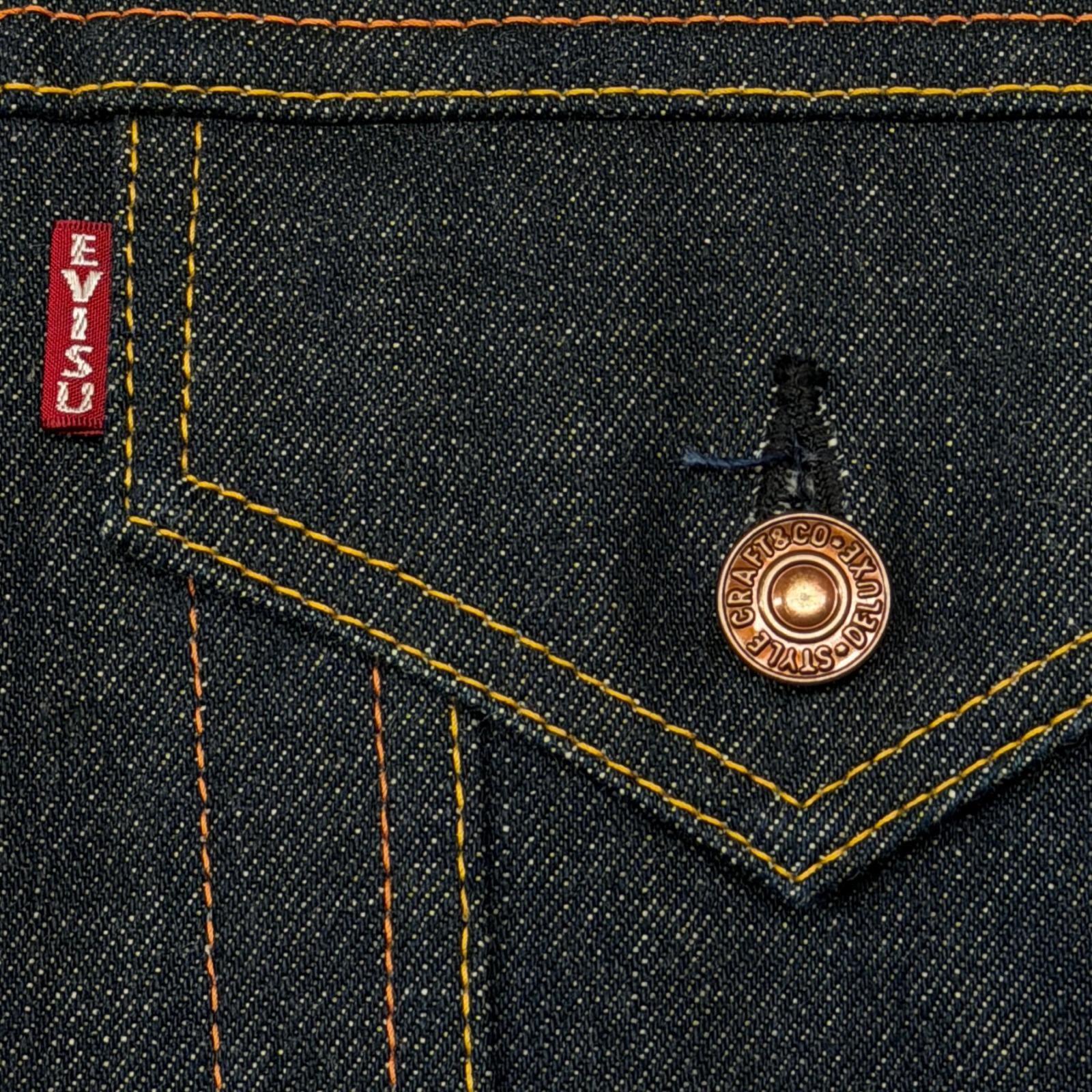 EVISU Lot1557 デニムジャケット Gジャン 長袖 デニムジャケット