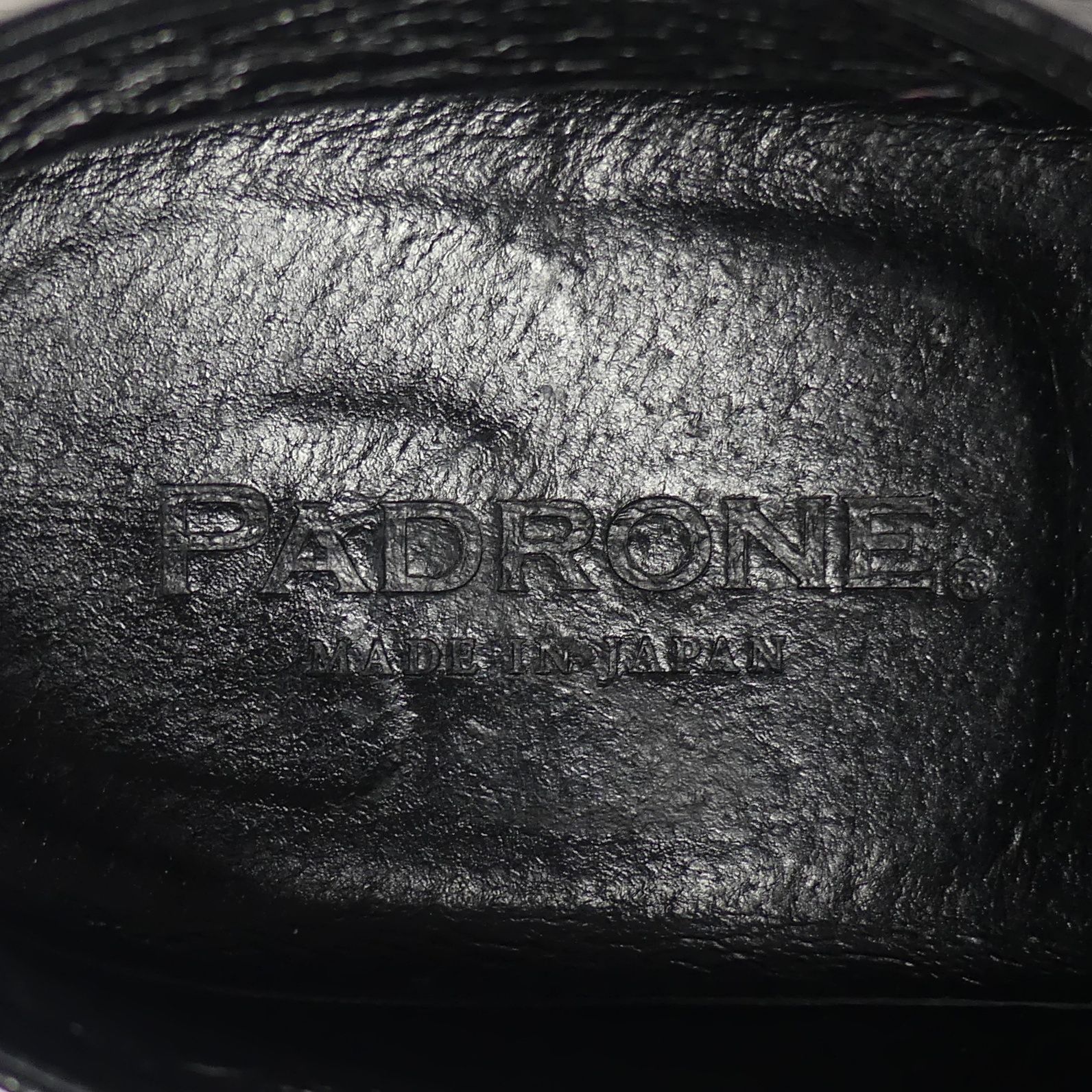 PADRONE パドローネ シューズ 26 本革 黒 レザー メンズ 42 黒 日本製 