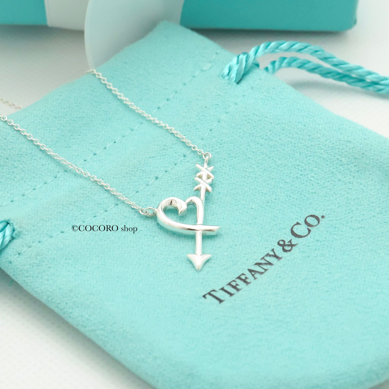 美品】ティファニー TIFFANY&Co. ラビング ハート アロー パロマピカソ