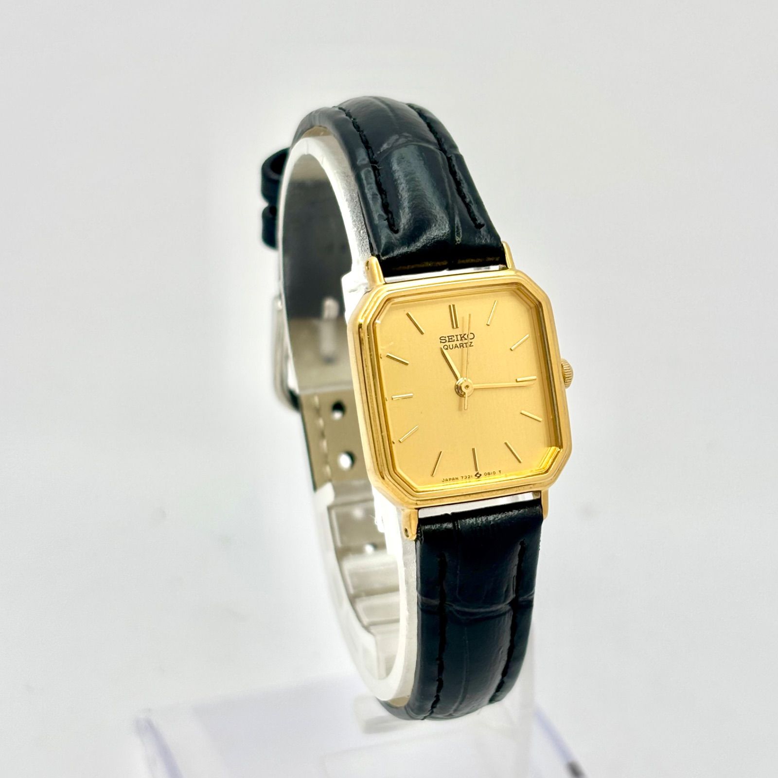 新品電池】SEIKO セイコー レディース 腕時計 ゴールド オクタゴン