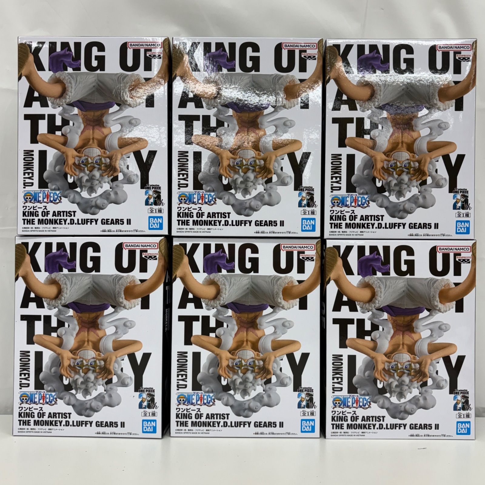未開封 ワンピース KING OF ARTIST ルフィ ギア5 II 6個セット LF2027