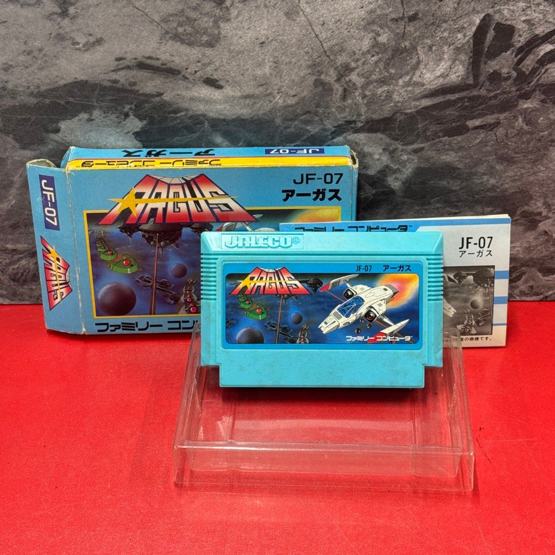 ○ファミコンソフト アーガス ファミリーコンピュータ 箱取扱説明書