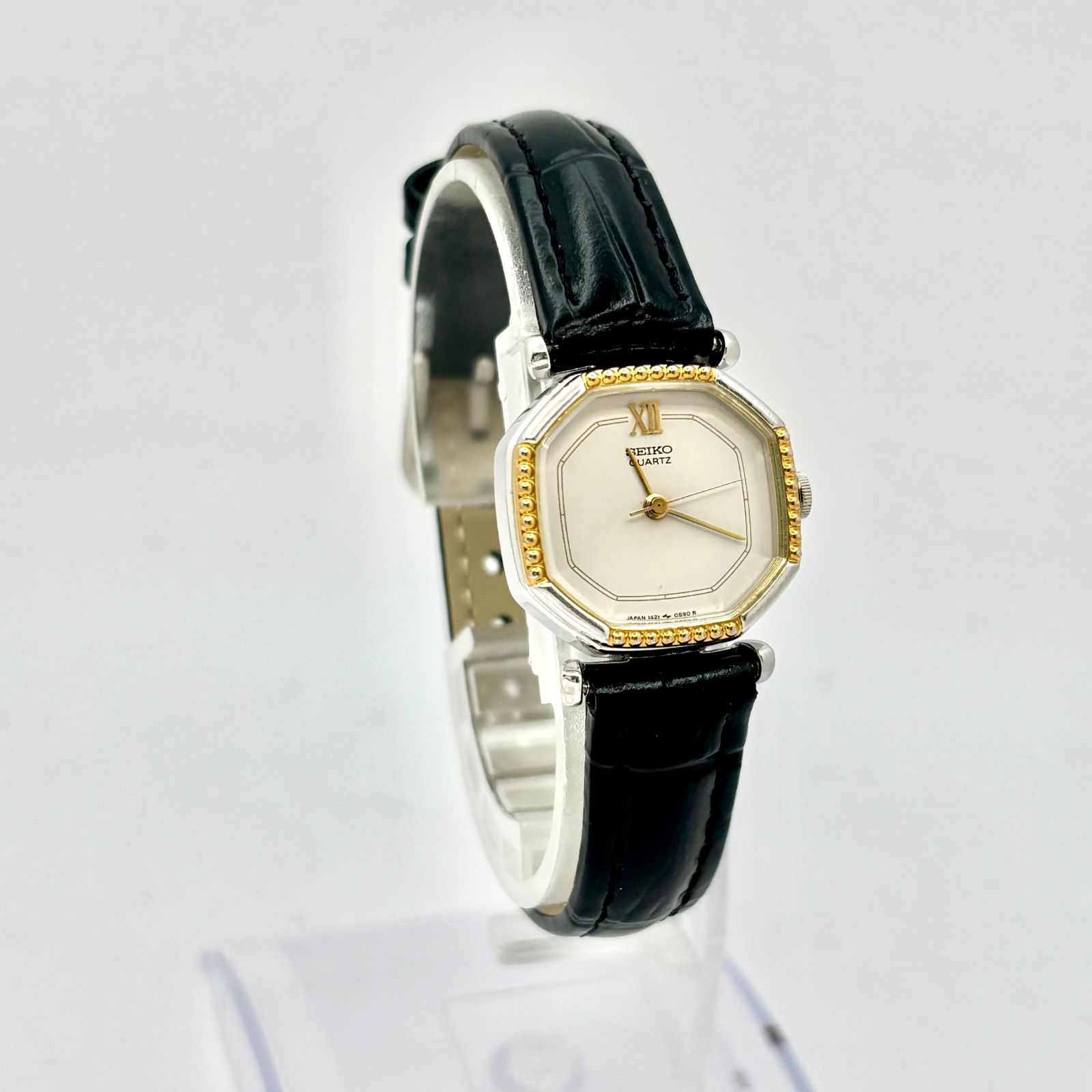 新品電池】SEIKO セイコー レディース 腕時計 オクタゴン 1421-5320