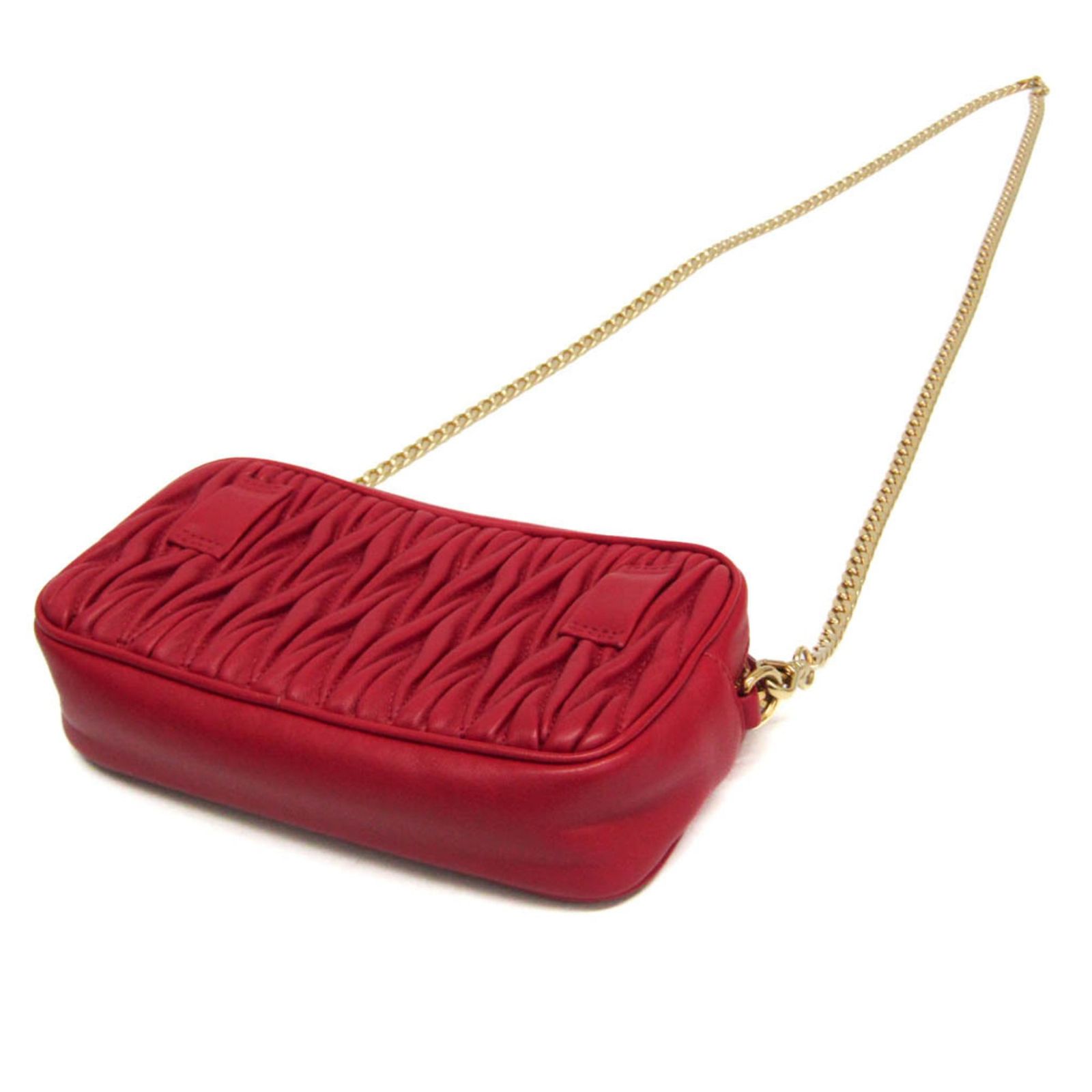 ミュウミュウ(Miu Miu) マテラッセ チェーンショルダー ミニバッグ