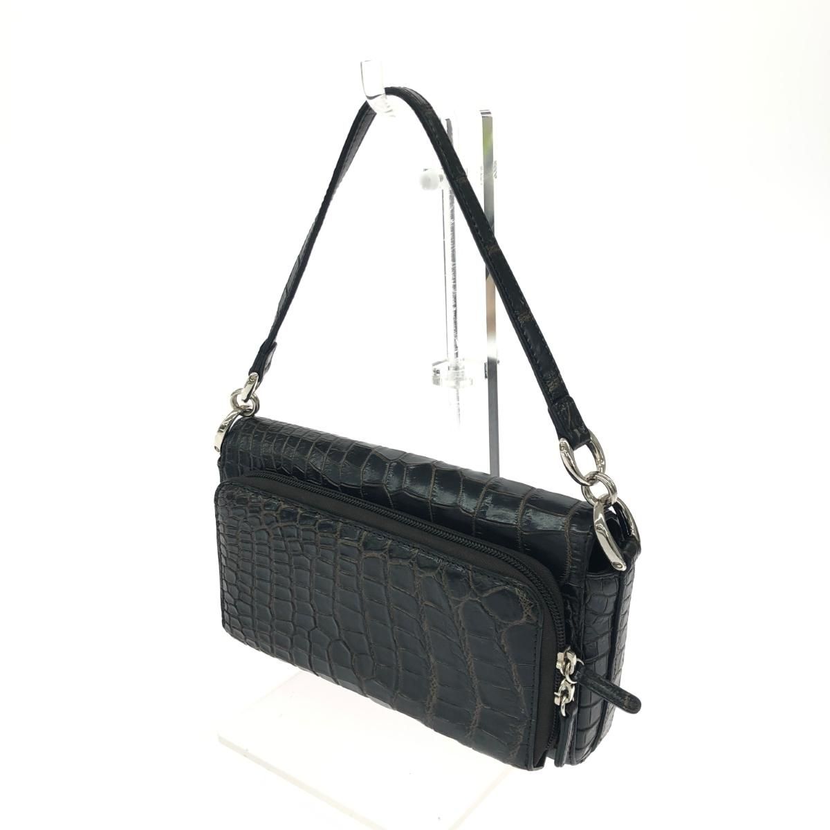 Beaugrand ボーグラン 2WAYバッグ ウォレットバッグ クロコダイル 